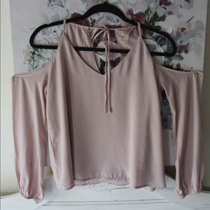Flowy Blush Pink Small Forever 21 Blouse